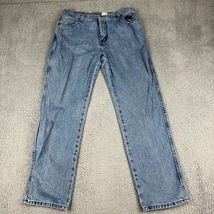 Vintage Harley Davidson Jeans Womens 12 Blue Denim A6319 Biker Workwear Straight